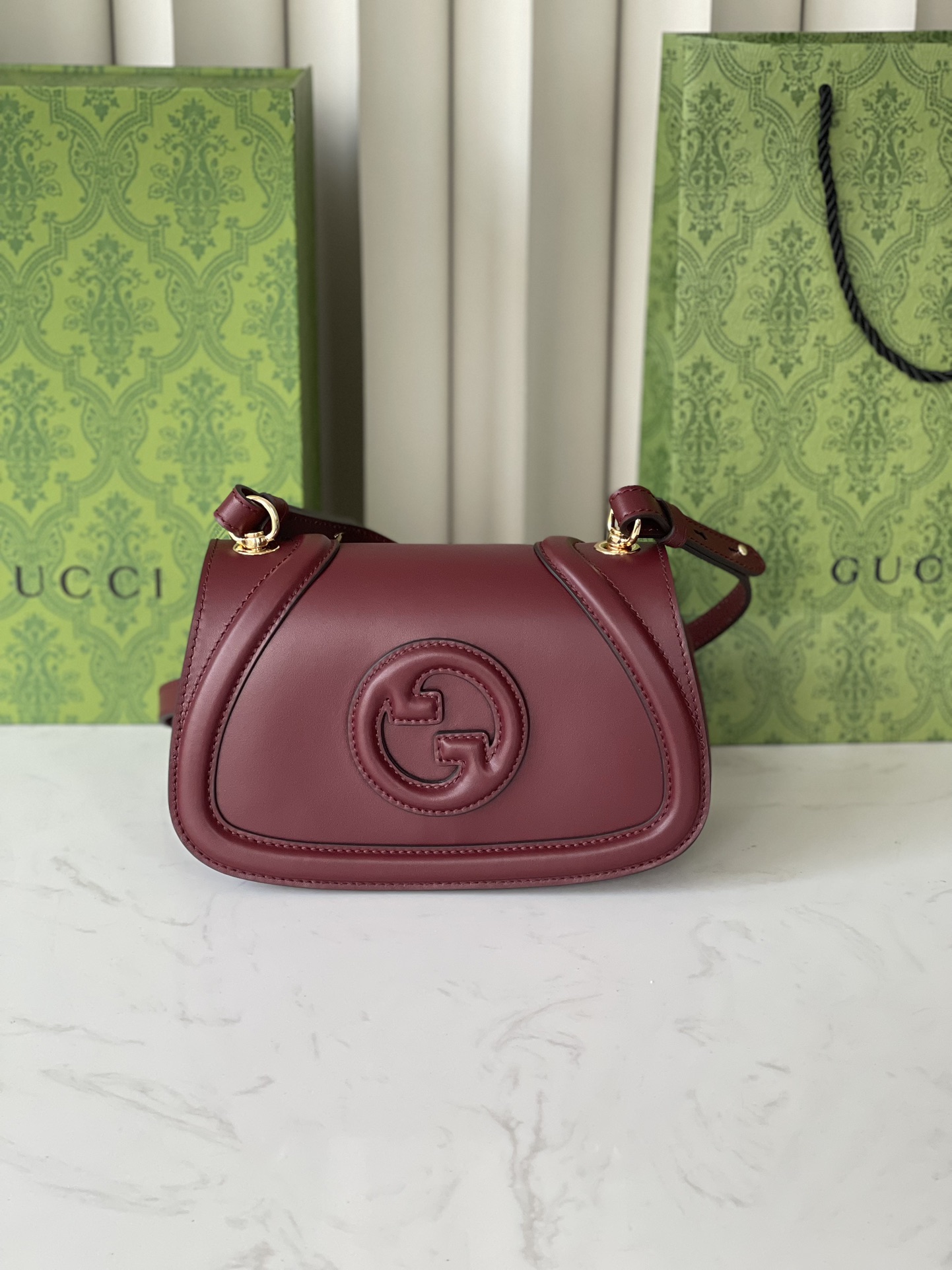 Gucci Blondie collection Mini backpack red glossy leather